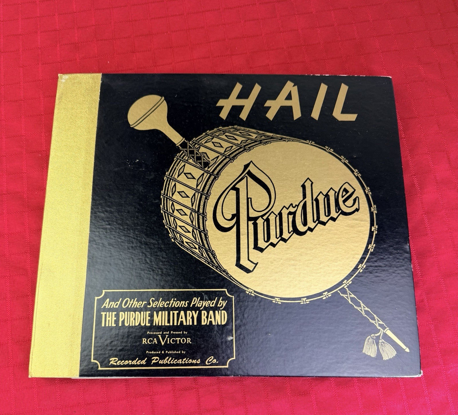 Vtg Hail Purdue 78 RPM 3 Record Box Set RCA Victor Purdue Military Band NOS New