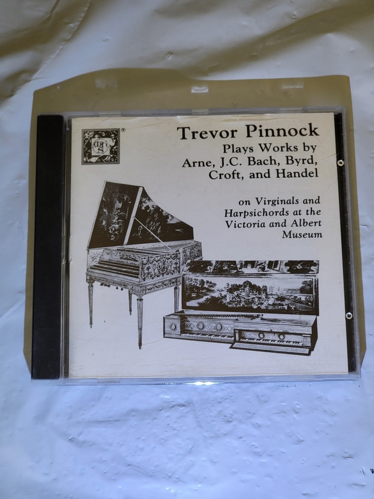 Trevor Pinnock Harpsichord Music CD - Arne, Bach, Byrd, Croft, Handel - CRD MHS