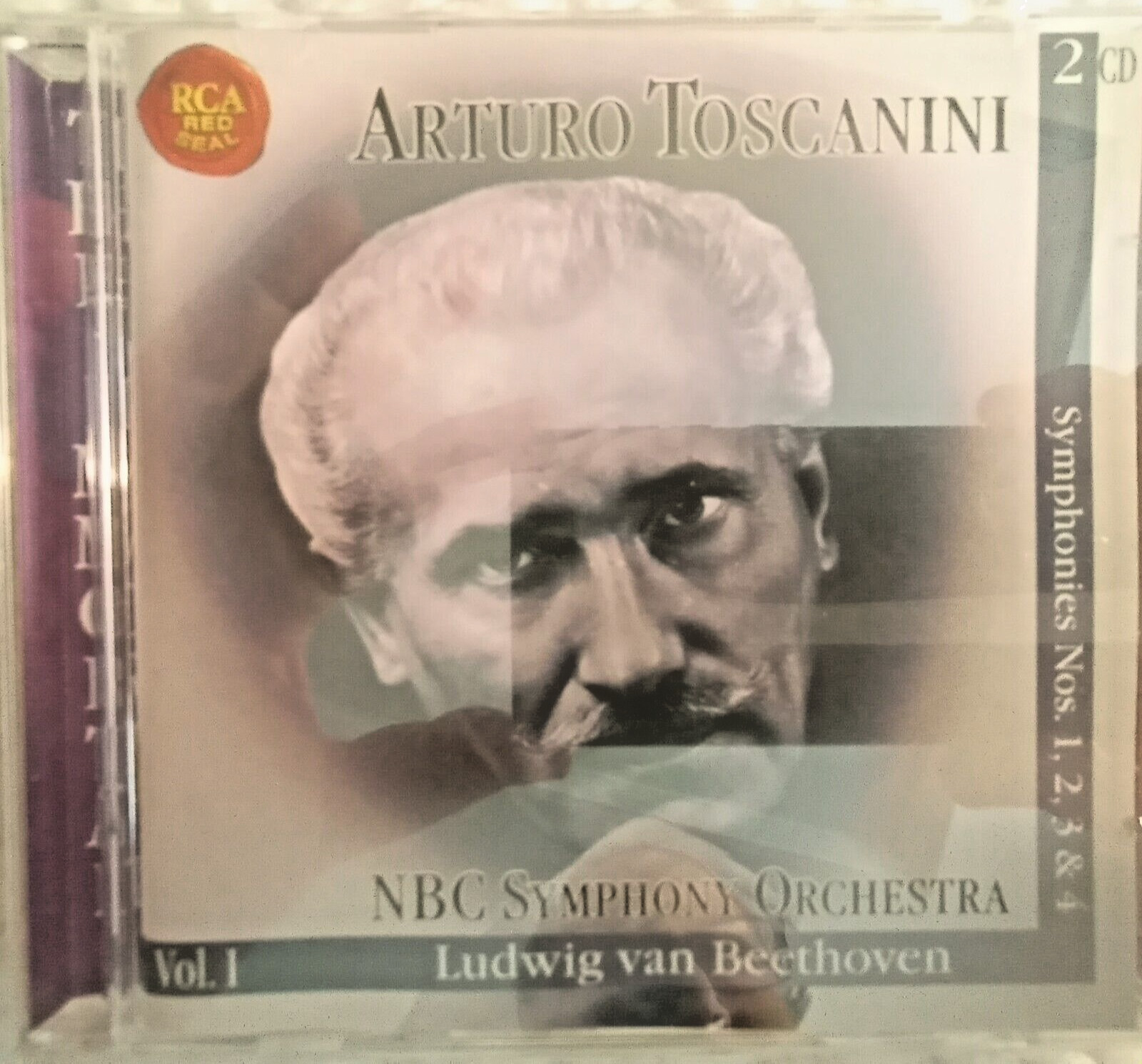 Toscanini Beethoven Vol 1- Sym # 1-4 2CDs w cmplt pkging NM/M