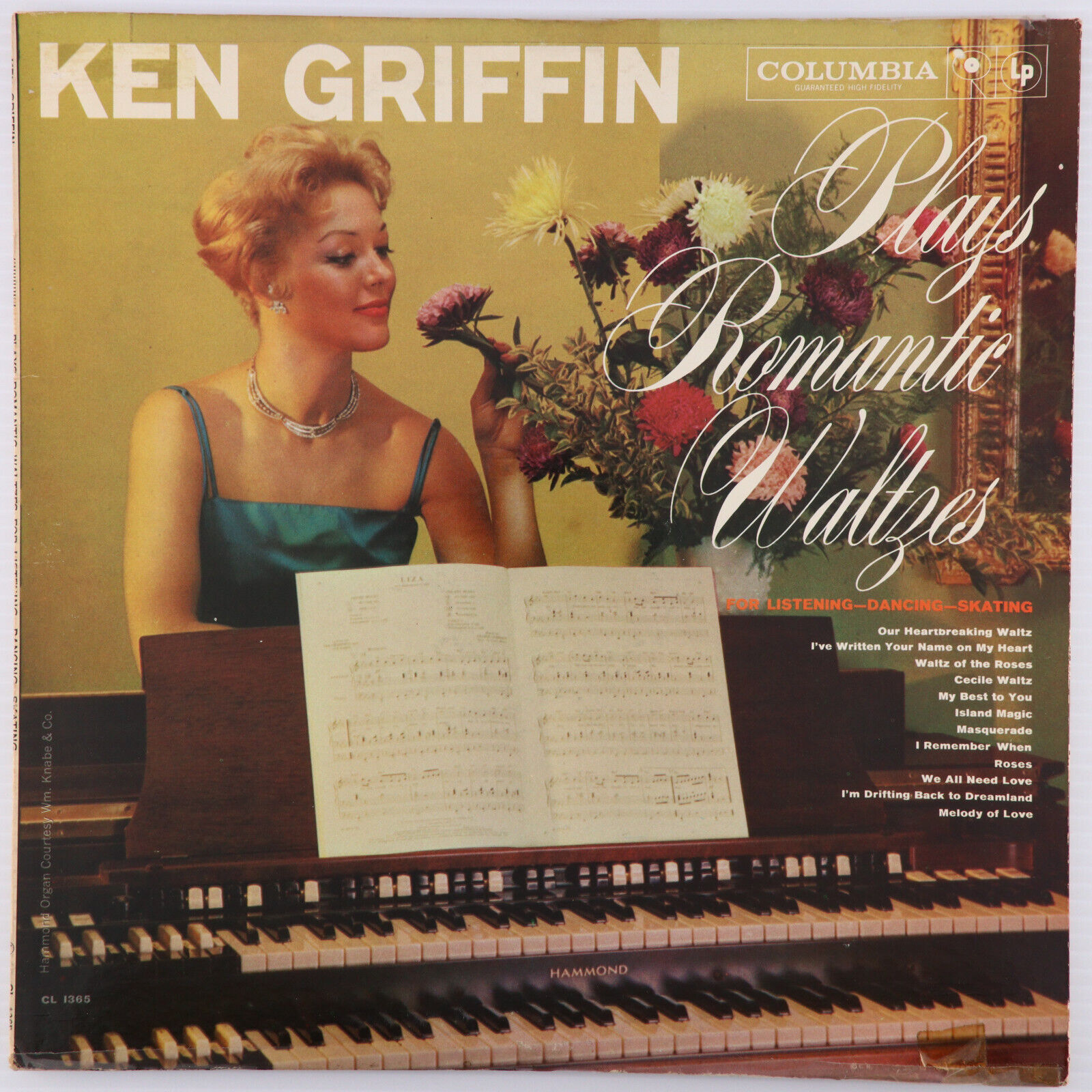 Ken Griffin Plays Romantic Waltzes For Listening, Dancing, Skating - LP CL 1365