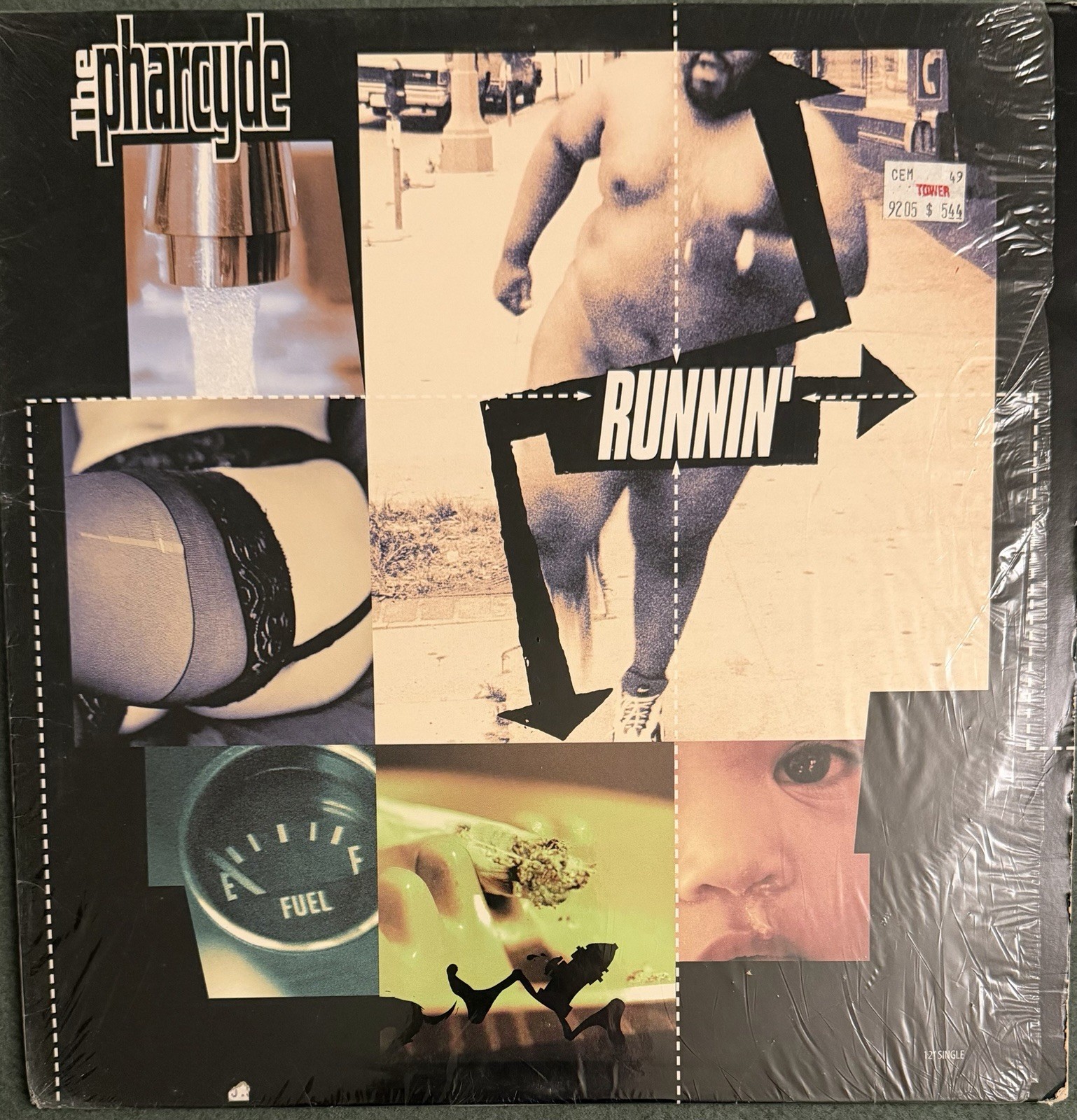 The Pharcyde Runnin' Vinyl Single (1995) Y-58483. Hip Hop Rap VG Condition Rare