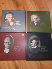 Vintage Lot (4)Of Time Life Great Men Of Music Classical Vinyl Record Set VG+ picture
