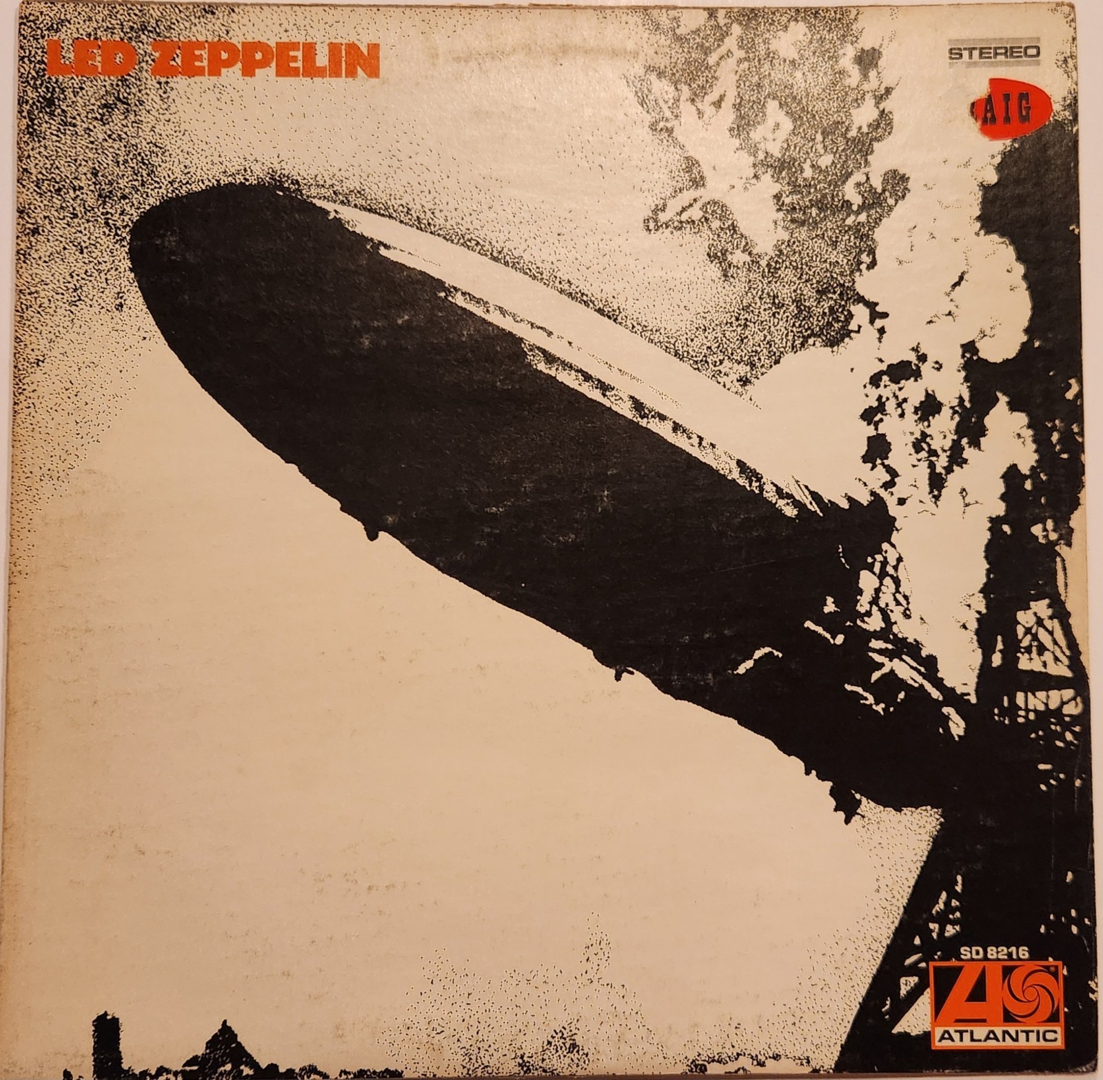 Led Zeppelin Self Titled 1975 Monarch Repress AT/GP Vinyl LP