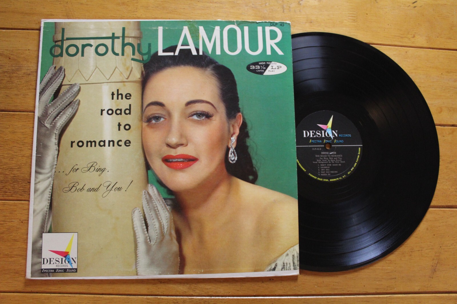 VINTAGE DOROTHY LAMOUR - THE ROAD TO ROMANCE LP 12
