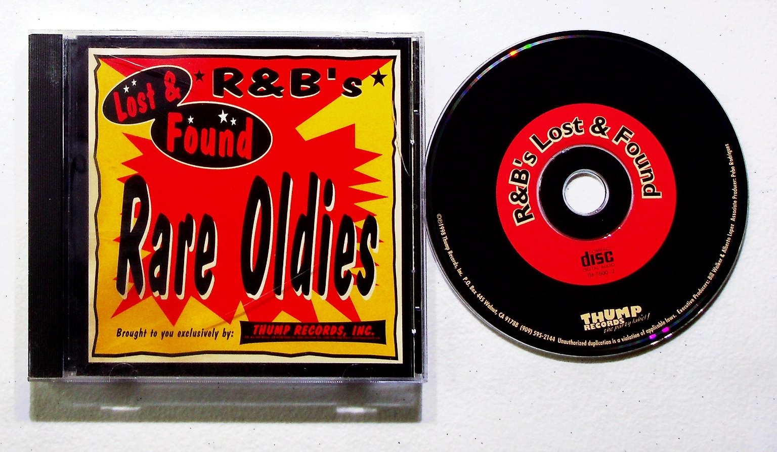 Various Artists – R&B\'s Lost & Found Rare Oldies CD 1998 Thump Records