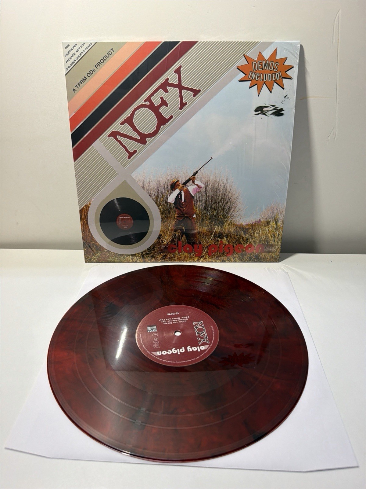 NOFX - Clay Pigeon LP Red Smoke Vinyl Brand New Punk Rock Museum LE