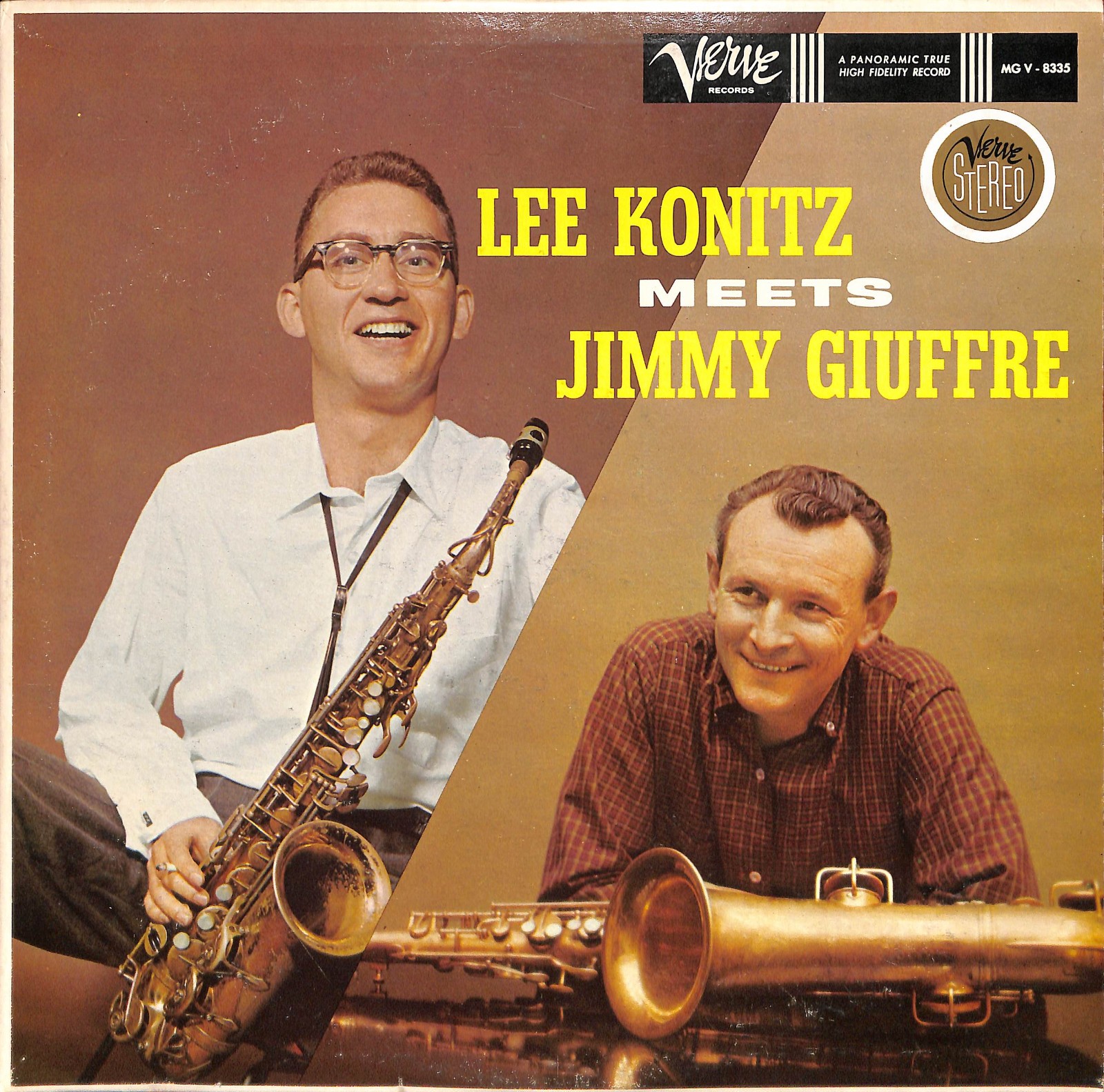 LP - Lee Konitz Meets Jimmy Giuffre- Verve Records – MG V-8335 JAZZ BOP