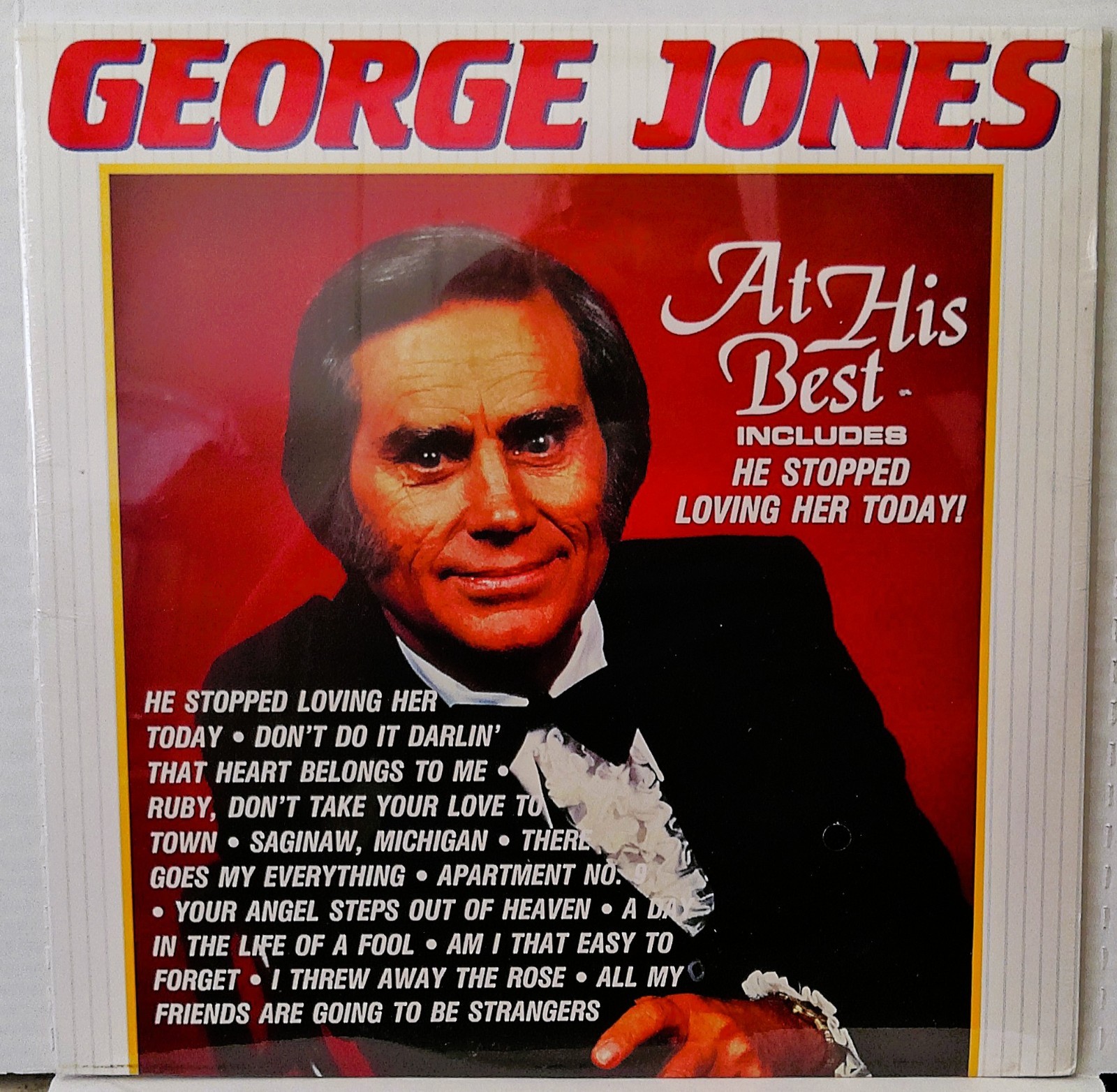 George Jones – At His Best SEALED  Vinyl, LP, Compilation 1990 Country Folk