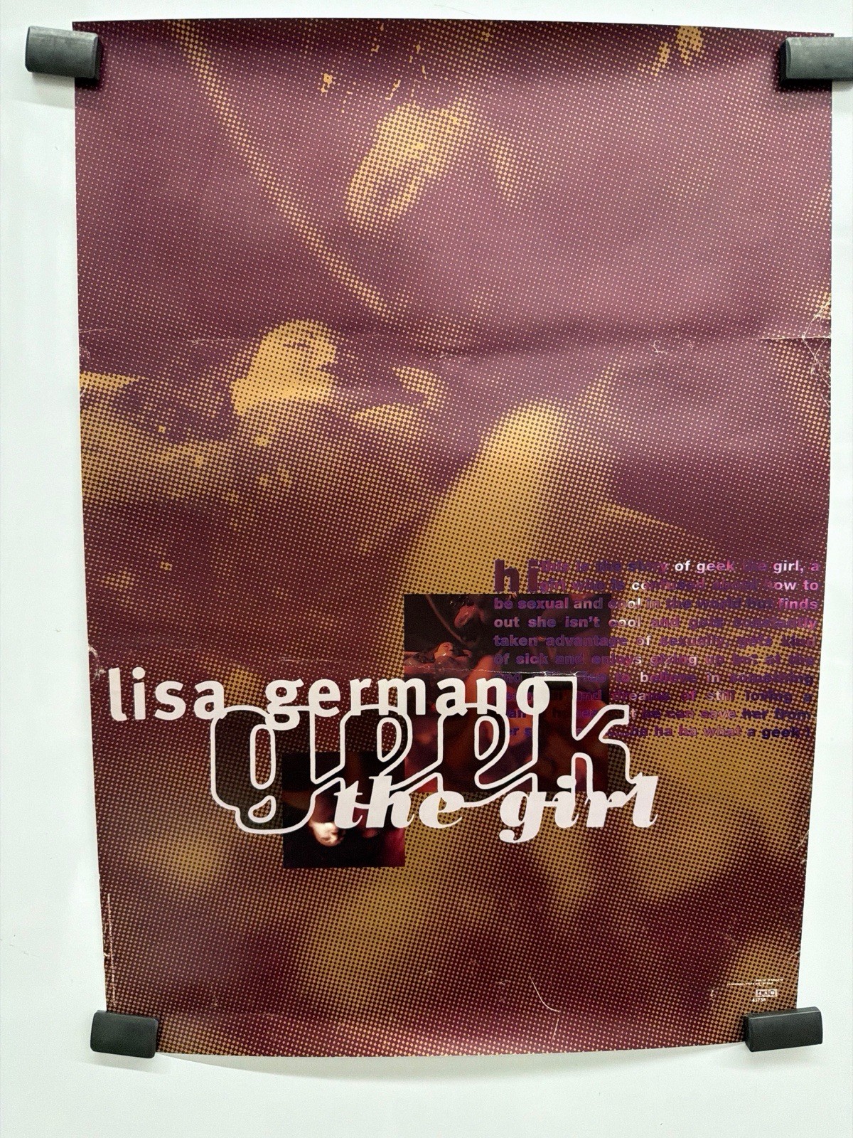 Vintage Lisa Germano Geek the Girl 4AD Promo Poster 1994 16.5x23 v23 Art