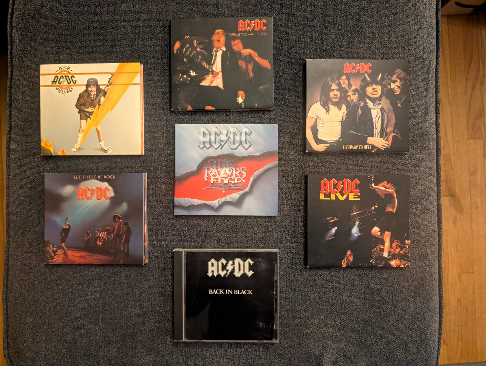 AC/DC CD Lot of 7 - Remasters Digipaks & Back In Black - High Voltage Live Rock