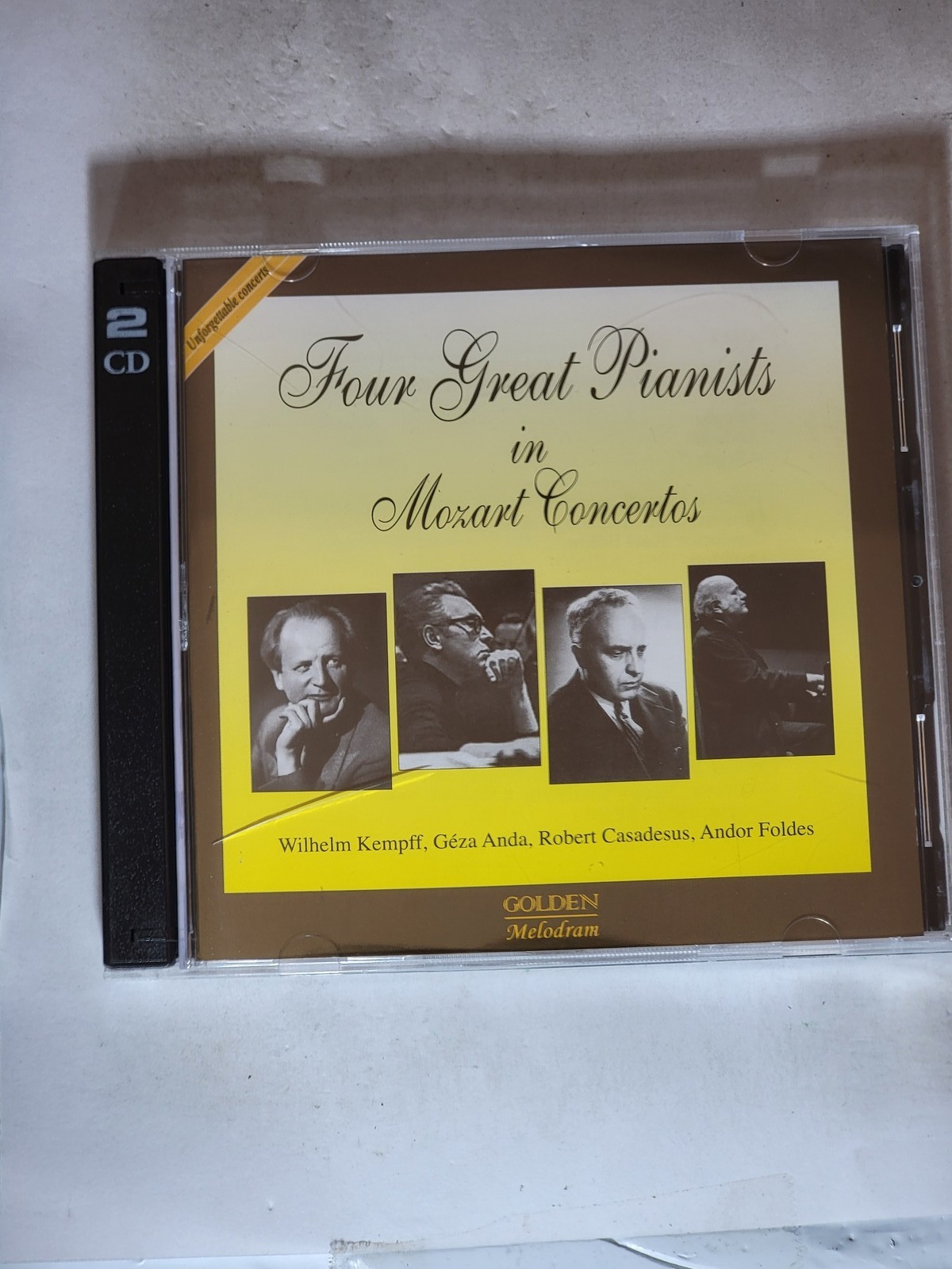 Four Great Pianists in Mozart Concertos 2-CD Set Wilhelm Kempff Geza Anda