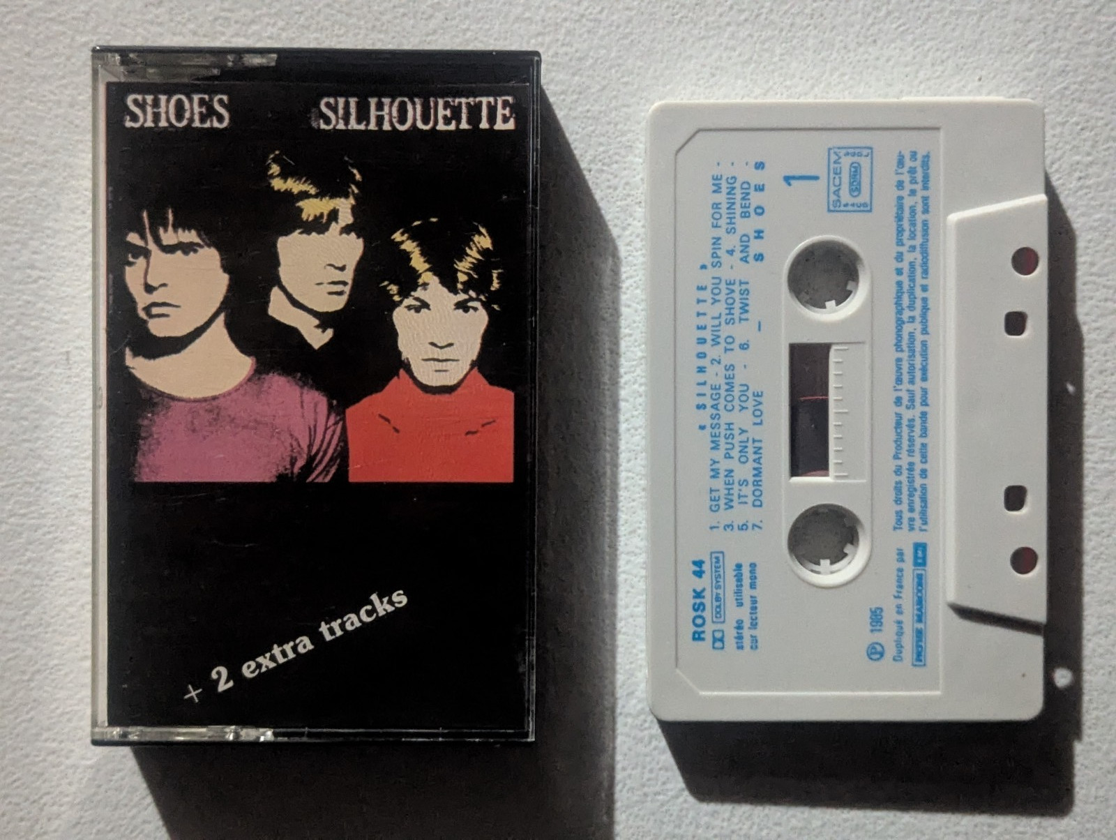 SHOES Silhouette 1985 1st Press Cassette Tape RARE Marshall Crenshaw Nick Lowe