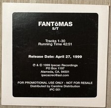 FANTOMAS self Promo CD Patton Slayer Faith No Bungle Secret Chiefs Melvins RARE picture