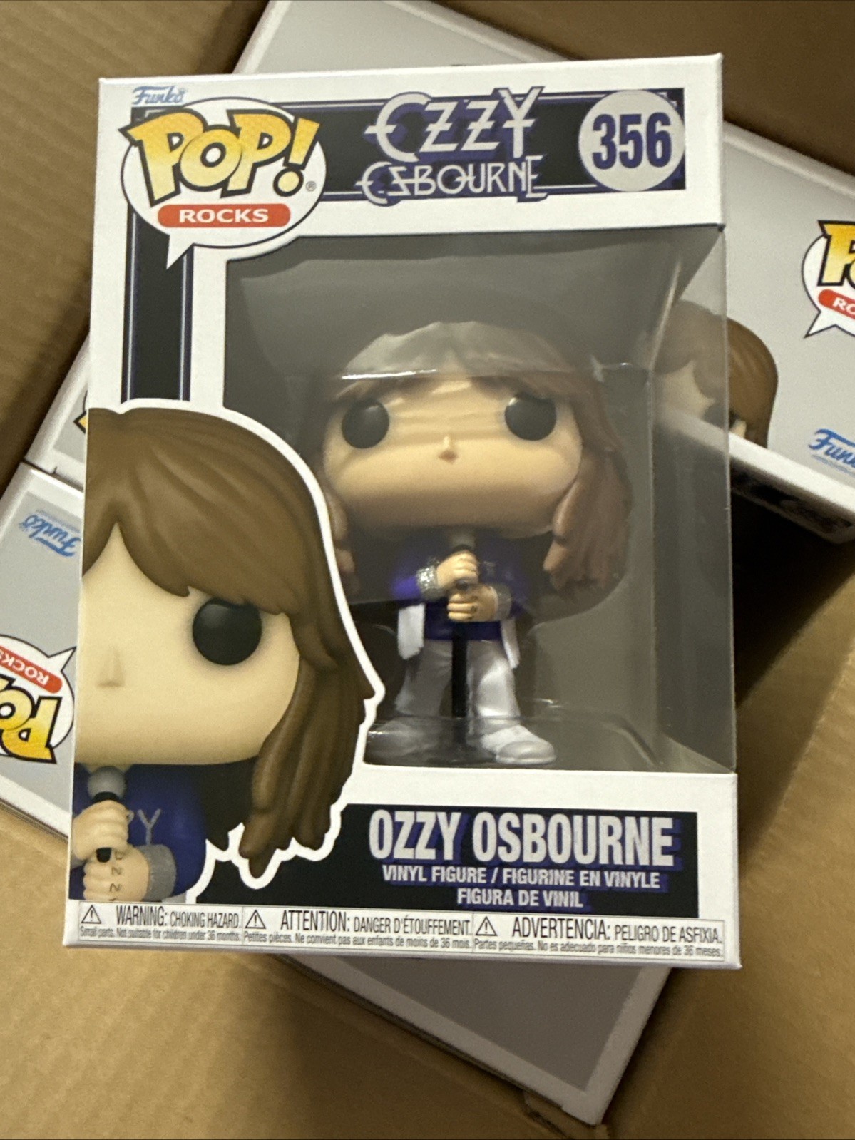 Funko Pop Rocks Ozzy Osbourne Pop Vinyl Figure #356 Glitter Free Protector New