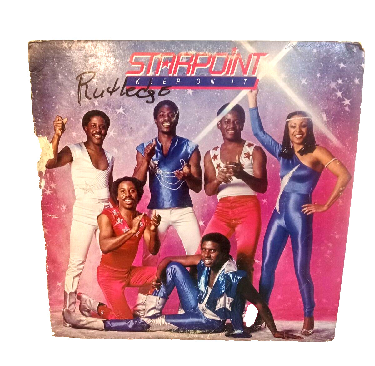 Polygram Records Album LP Starpoint 1981 Keep On It Chocolate City Pink Blue