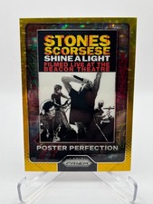 2025 PANINI PRIZM THE ROLLING STONES BEACON THEATRE 05/10 GOLD PRIZM POSTER picture