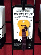 Acoustic Guitar Shaped Rockin' Key #5661 Works with KW1 KW10 Kwikset House Key picture