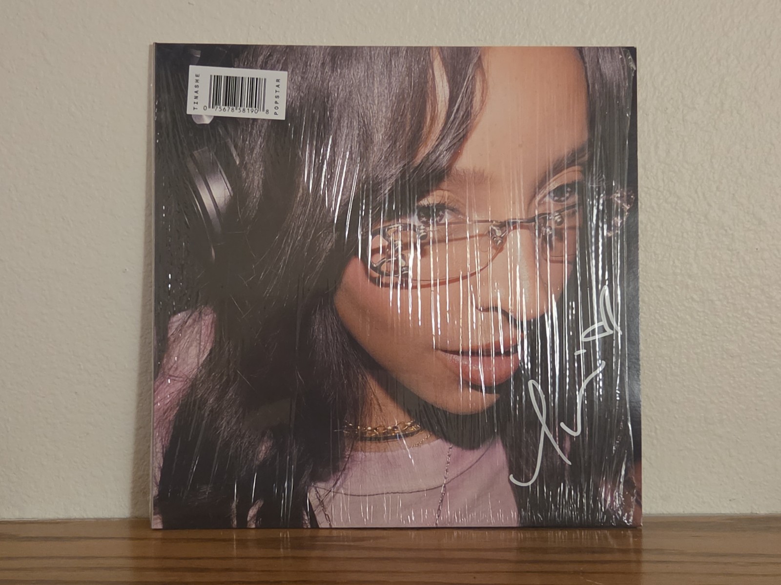 TINASHE SIGNED Popstar Vinyl LP Autographed Cover Jacket Stardust Color IN-HAND