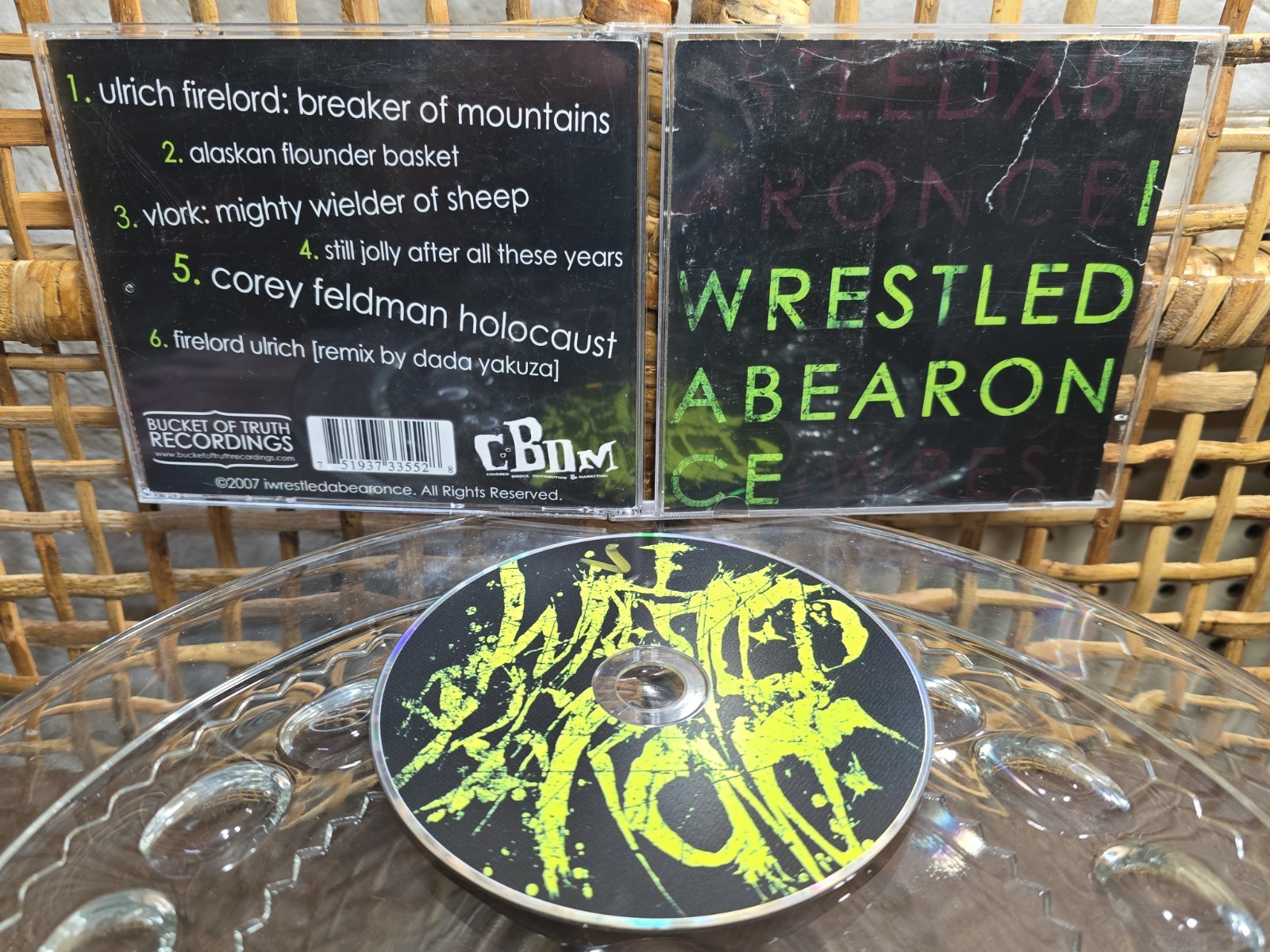 iwrestledabearonce - Rare First Pressing 2007 EP CD Self-titled - Tested Works