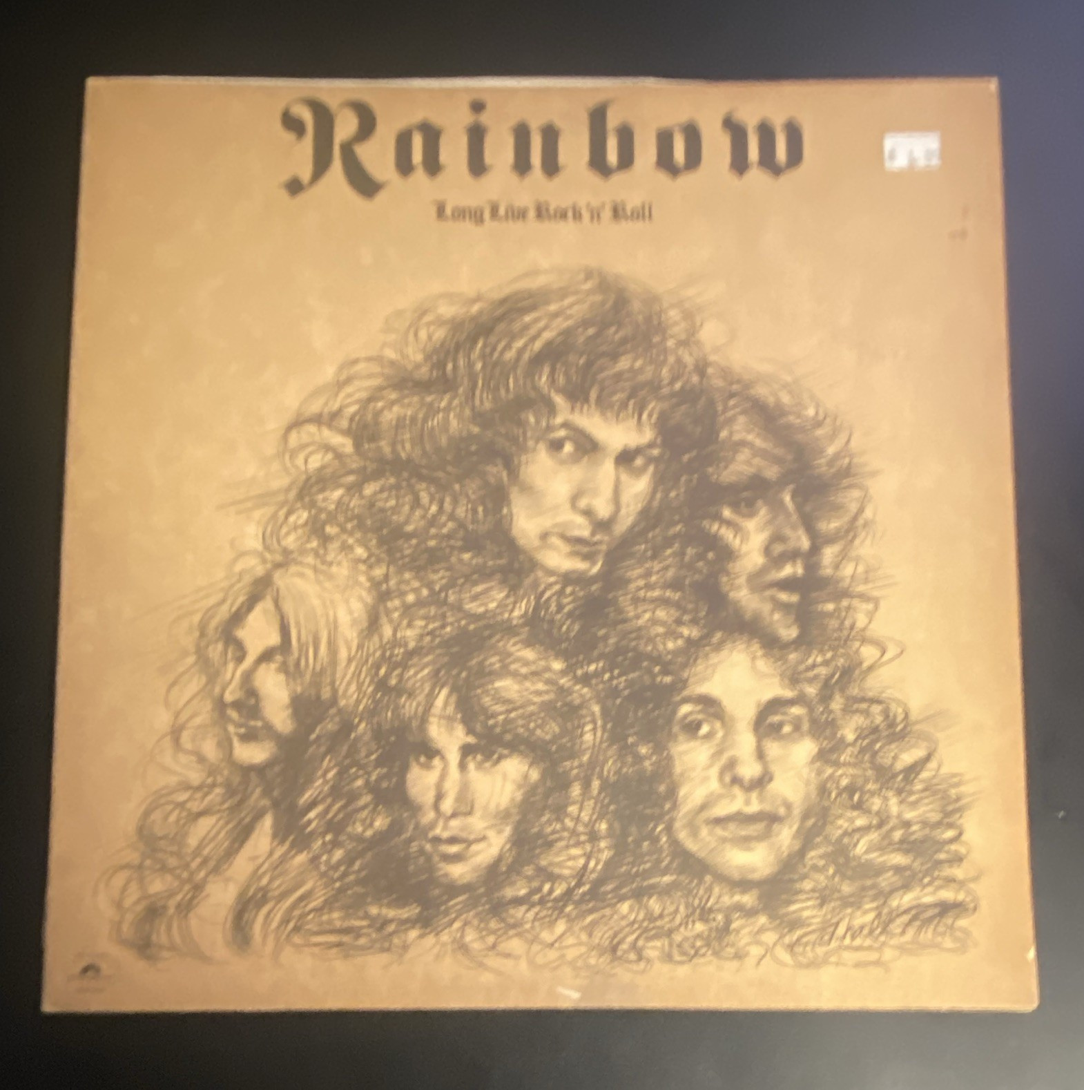 Rainbow Long Live Rock 'n' Roll cardboard and inner liner for vinyl record
