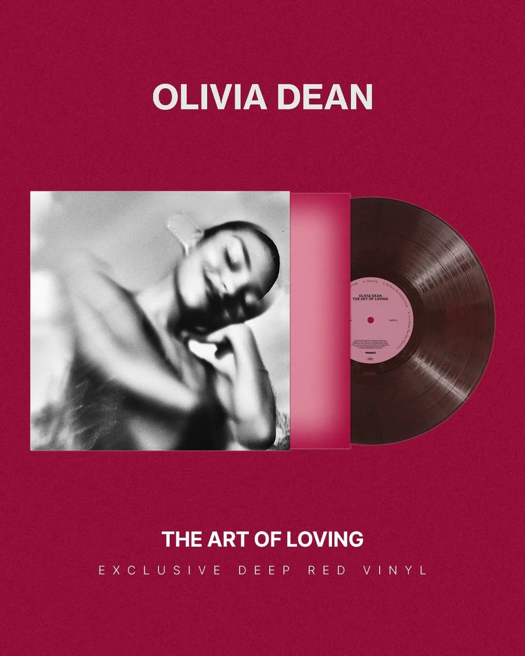 OLIVIA DEAN The Art of Loving Store Exclusive Deep Red Vinyl | PRESALE