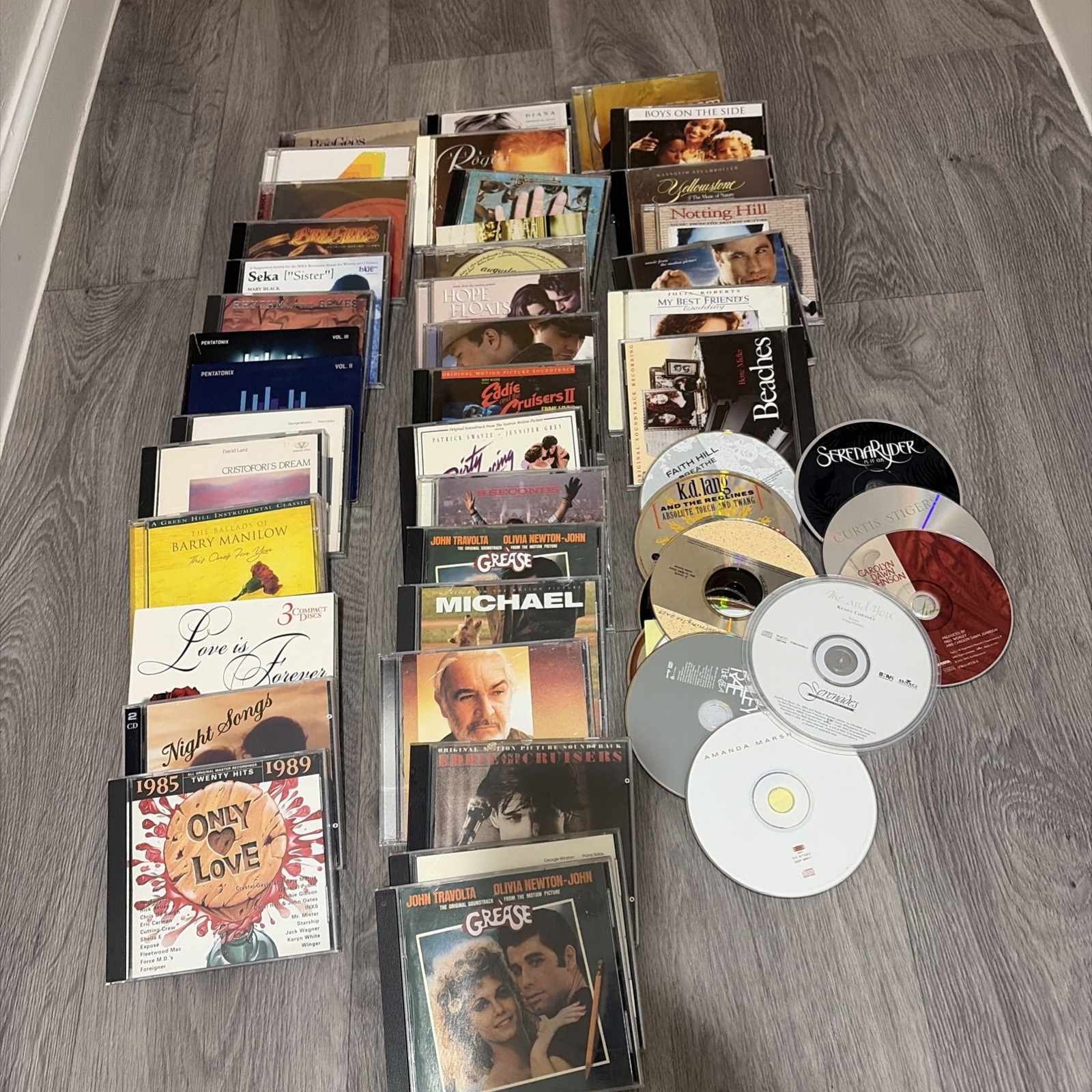 CDs Bulk Lot of 50 80s/90s/00s Pop Rock and Music Soundtracks some without case 