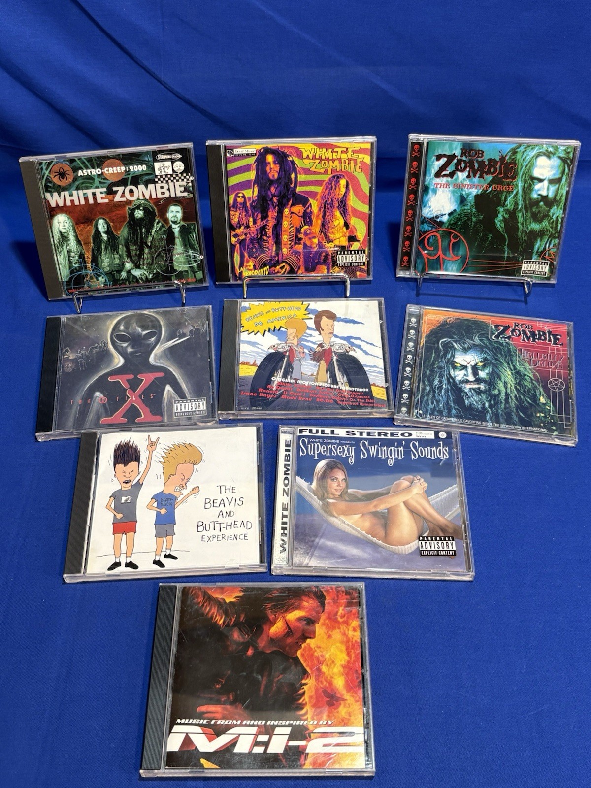 CD Lot Of 9 CDs White Zombie Rob Zombie La Sexorcisto Astro Creep Sinister Urge