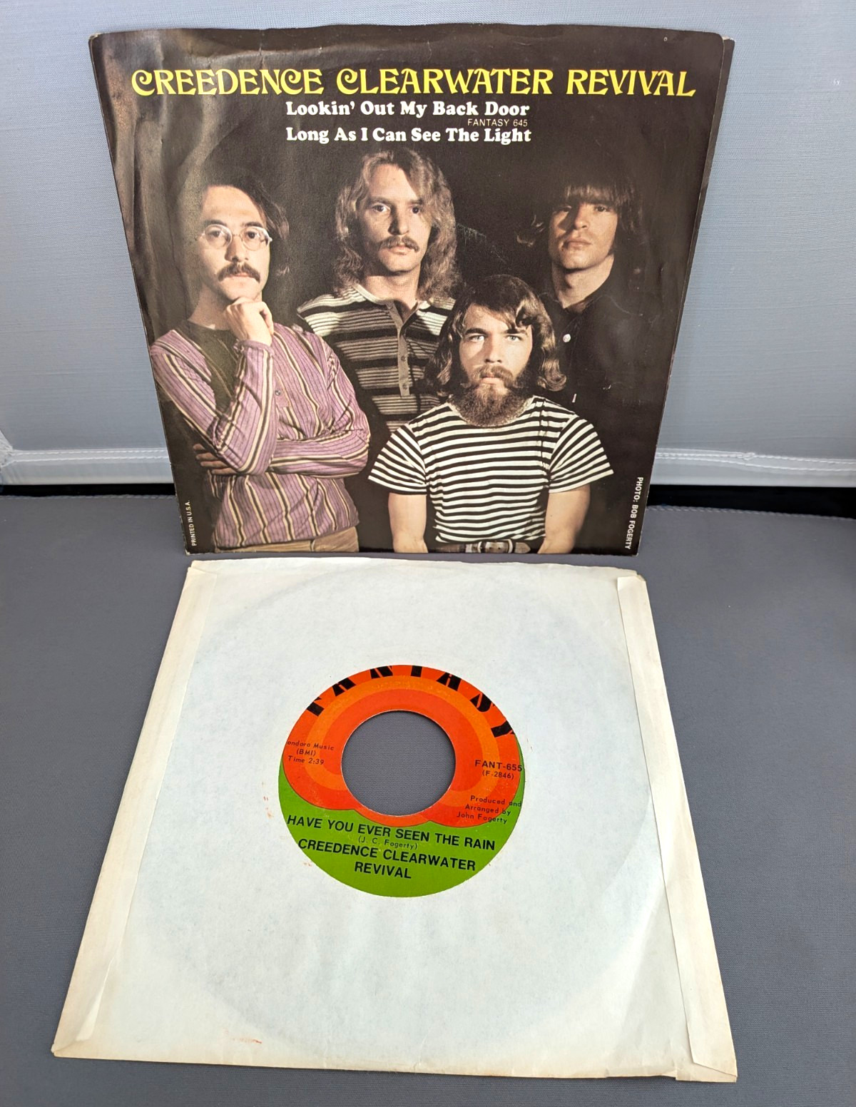 2 Vintage Credence Clearwater Revival 45rpm singles 1970 Classics