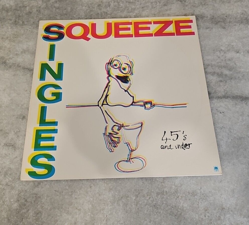 VINTAGE ORIGINAL VINYL RECORD Squeeze “Singles-45\'s And Under”  1982 A&M