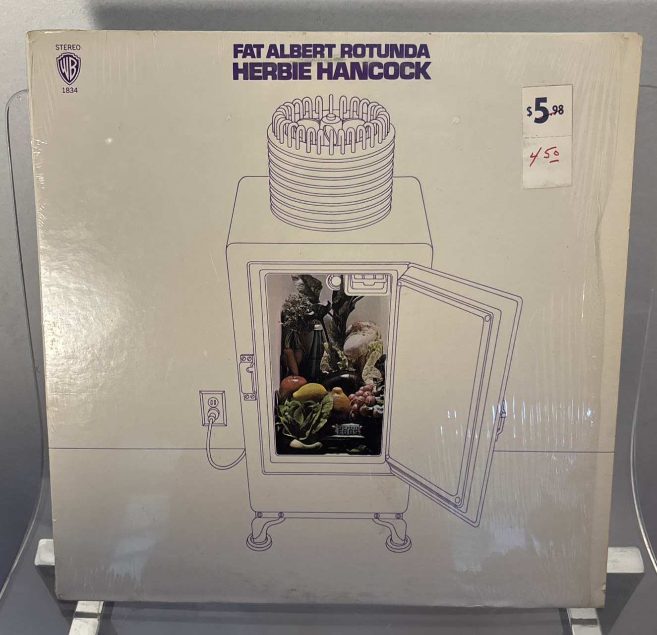 Herbie Hancock - Fat Albert Rotunda LP - Vintage WB Green Label 1834 VG+ 