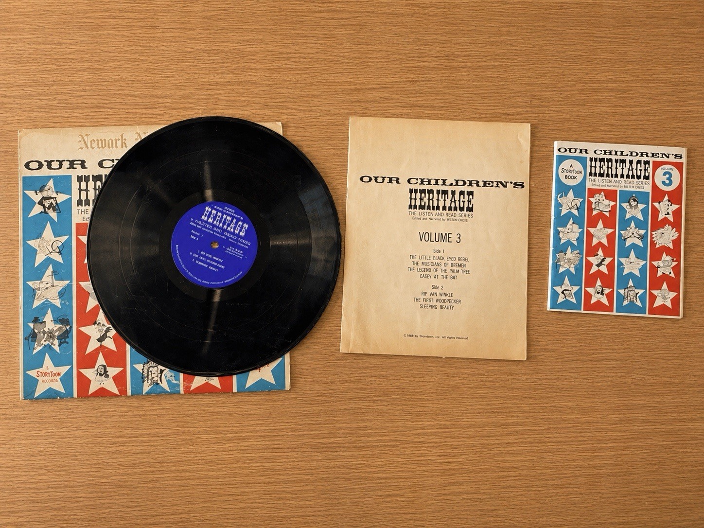Vintage Our Children’s Heritage Vol 3 Storytoon Vinyl Record Booklet LP Complete