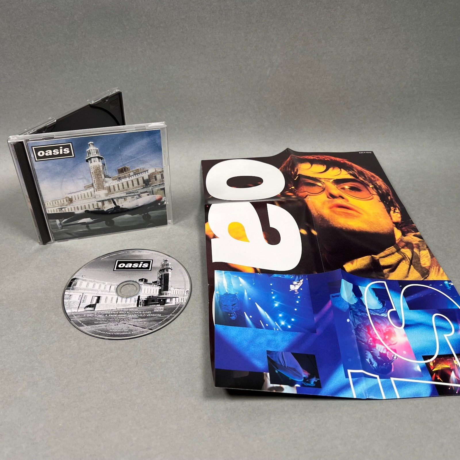Rare Oasis Don\'t Go Away CD Single 1997 Japanese Epic/Sony ESCA 6948 w/ POSTER