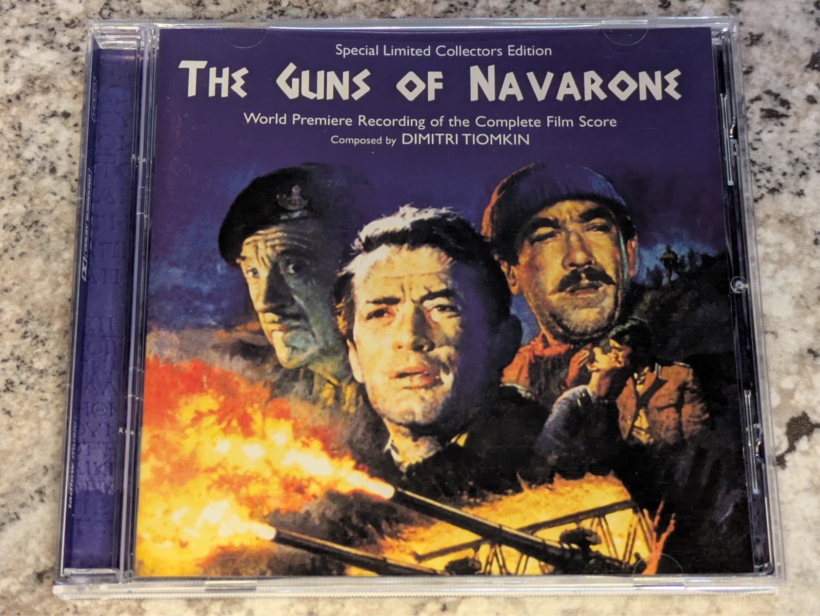 THE GUNS OF NAVARONE (1961) soundtrack DIMITRI TIOMKIN *Rare* TADLOW MUSIC CD
