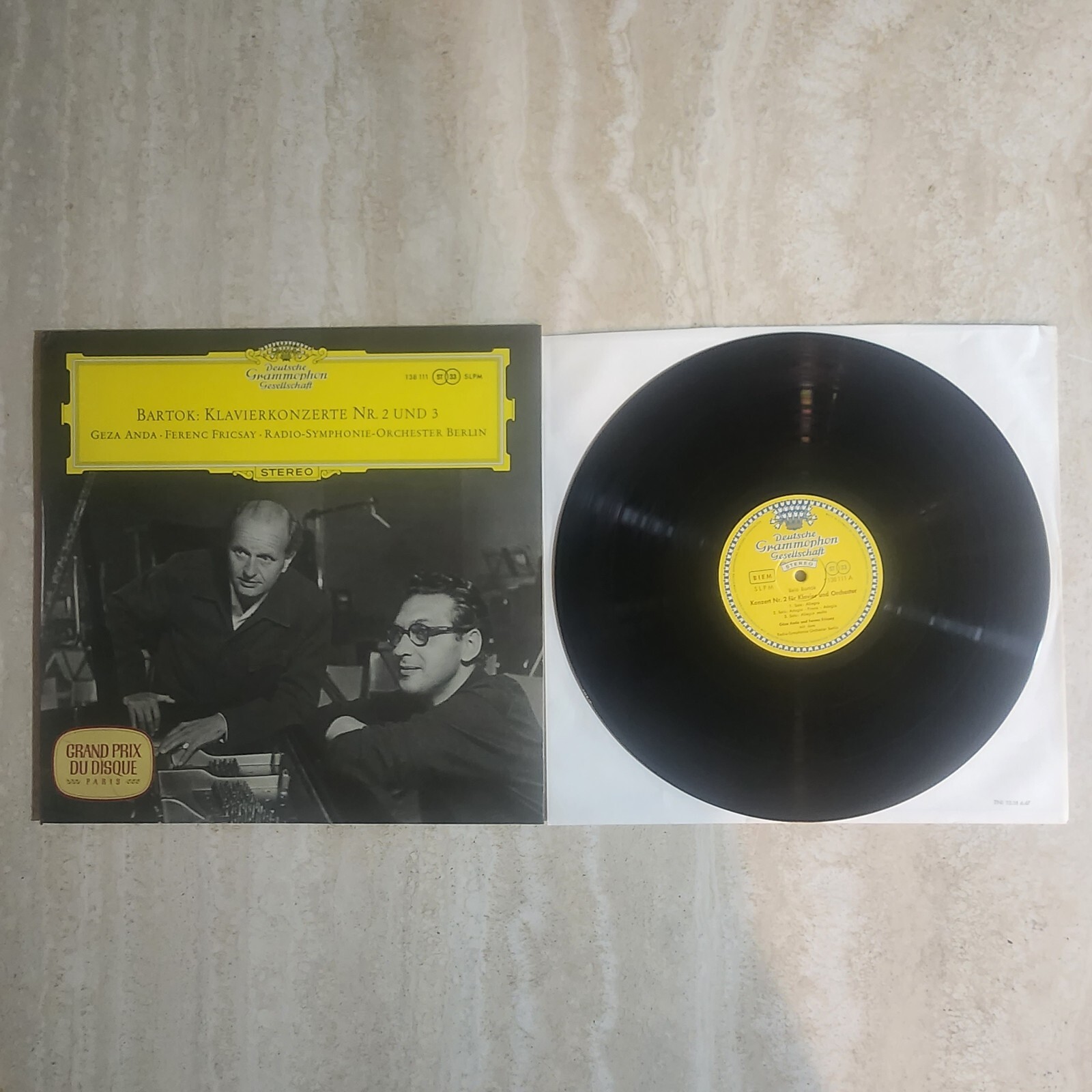 Geza Anda/Ferenc Fricsay - Bartok * DGG SLPM 138 111 TULIP Stereo LP Germany