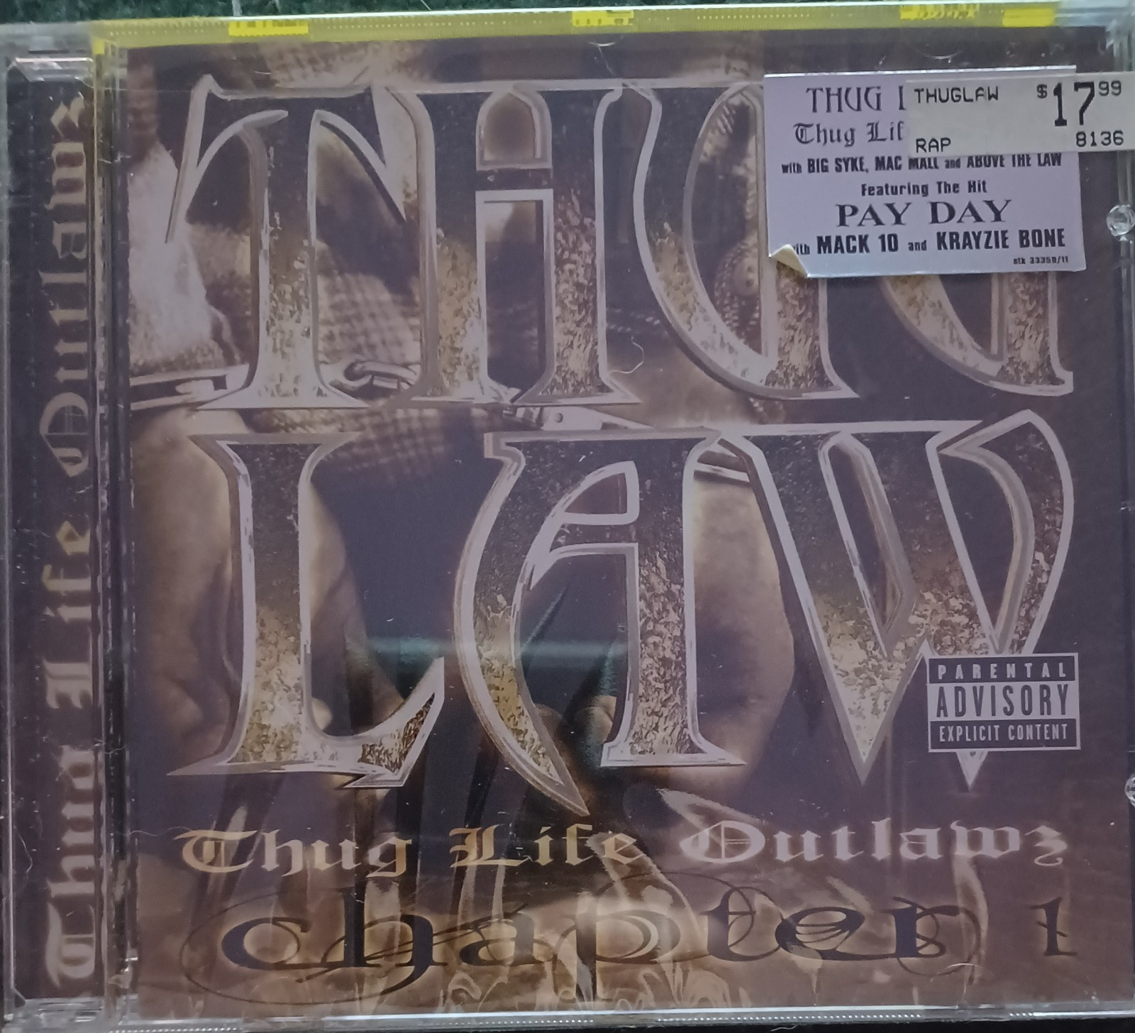 Thug Life Outlawz Chapter 1 -Thug Law [Audio CD], Rap, Gangsta 2001 (NEW SEALED)