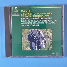 Maurice Ravel - 2 Concertos Pour Piano Tzigane Sheherazade - Erato 1987 - CD picture