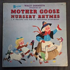 Walt Disney’s Treasury of Mother Goose Nursery Rhymes 1963 Vinyl LP Book ST-4902 picture