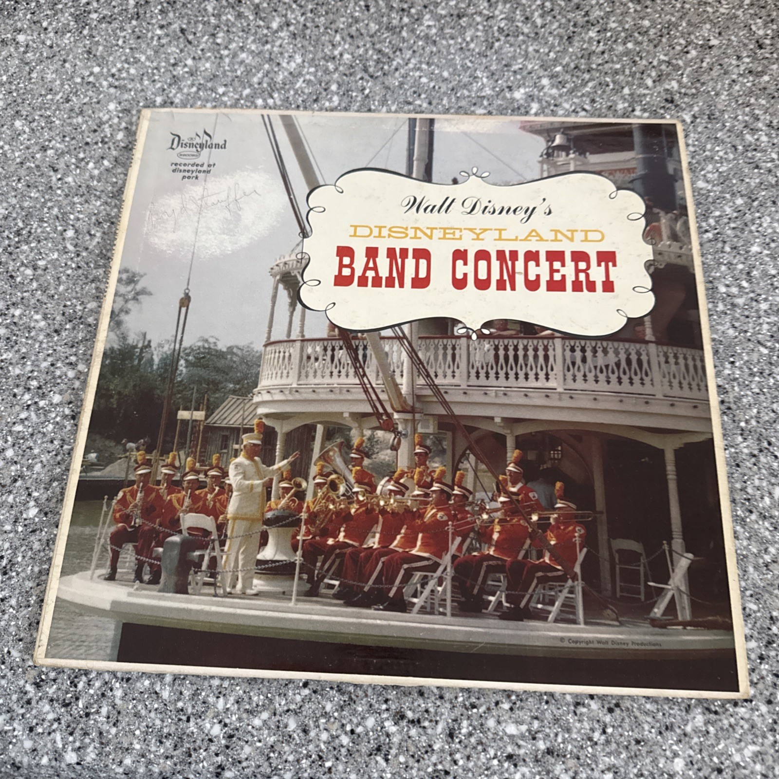 Walt Disney Disneyland Band Concert Vinyl Record WDL-3002