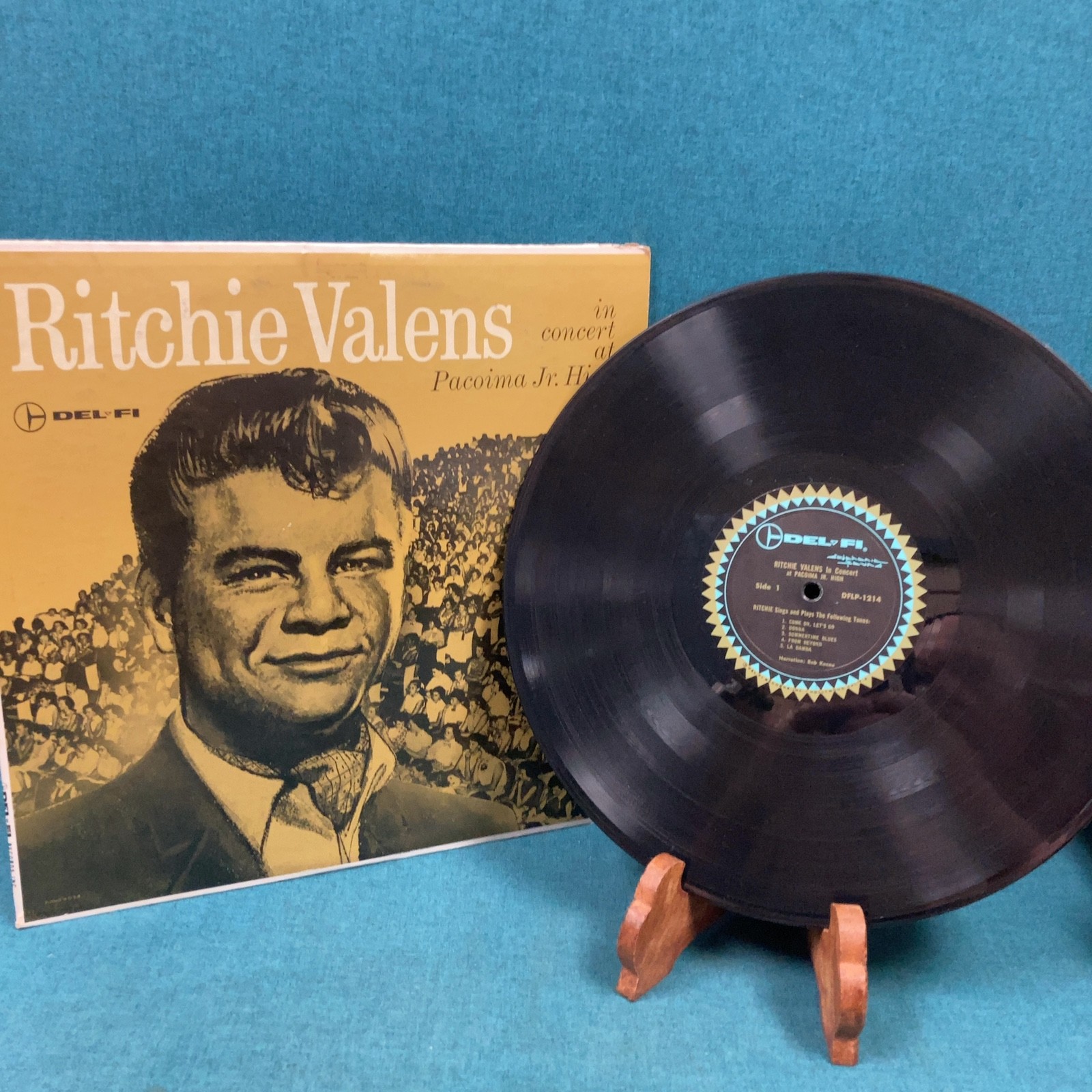 Richie Valens In Concert At Pacoima Jr. High Del-Fi DFLP 1214 RARE 12