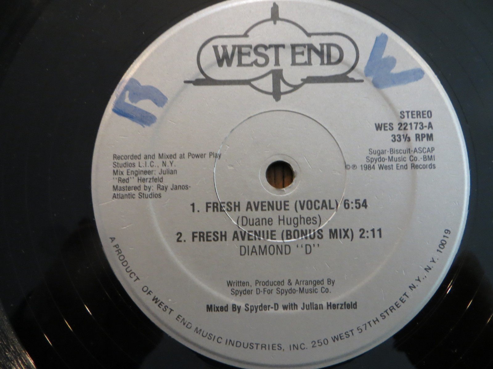 Diamond D – Fresh Avenue - 1984 West End WES 22173 Vinyl 12