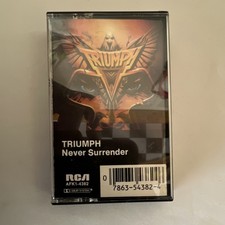 Triumph Never Surrender Album Cassette Tape Rock RCA AFK1-4382 Music picture