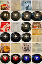 Vintage 45 EP Picture Sleeve Lot Elvis Don Gibson Browns Eddie Fisher 6 Records picture