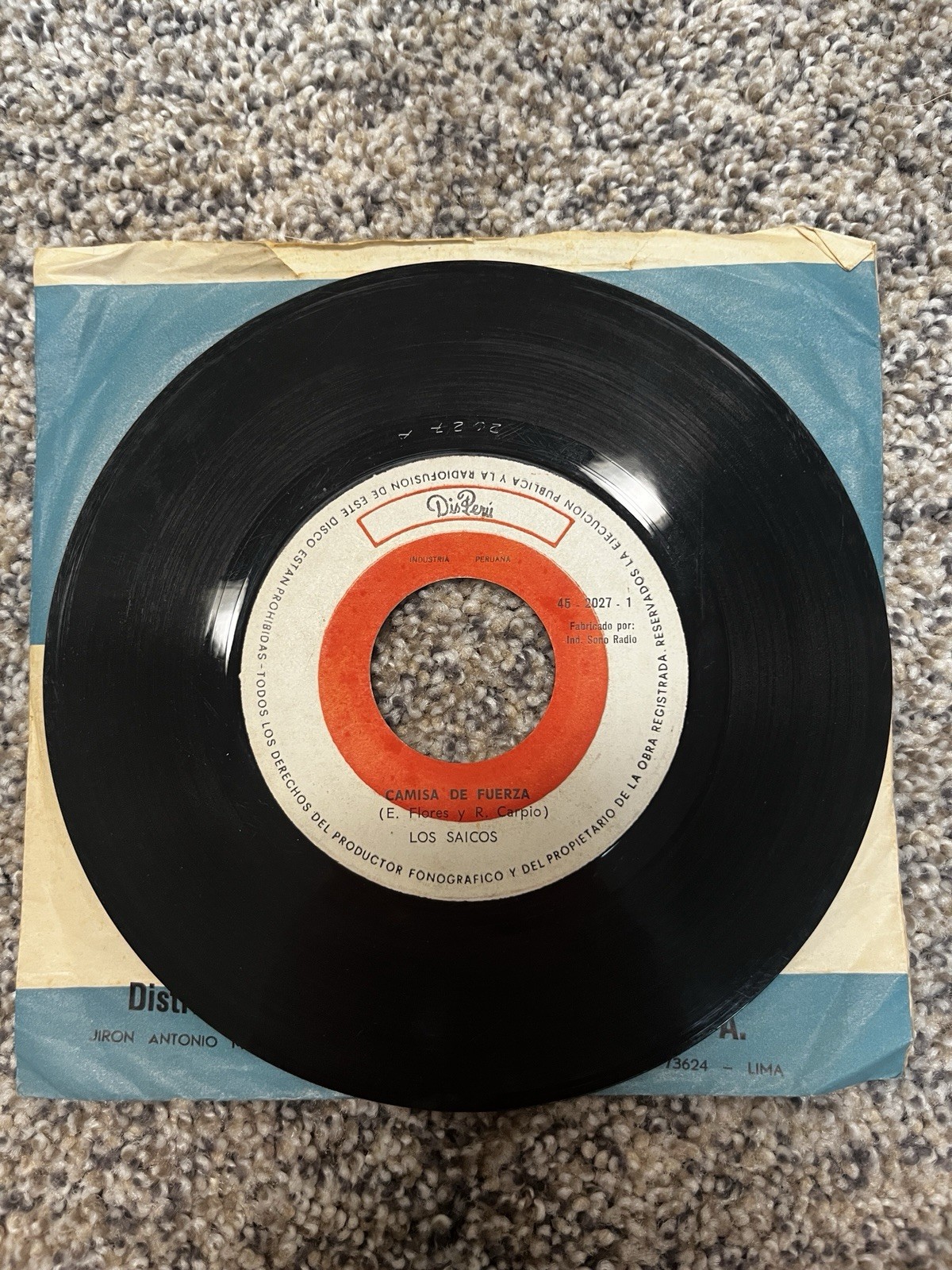 LOS SAICOS - CAMISA DE FUERZA/CEMENTERIO Surf, Garage, Beat, Punk PERU 1965 RARE