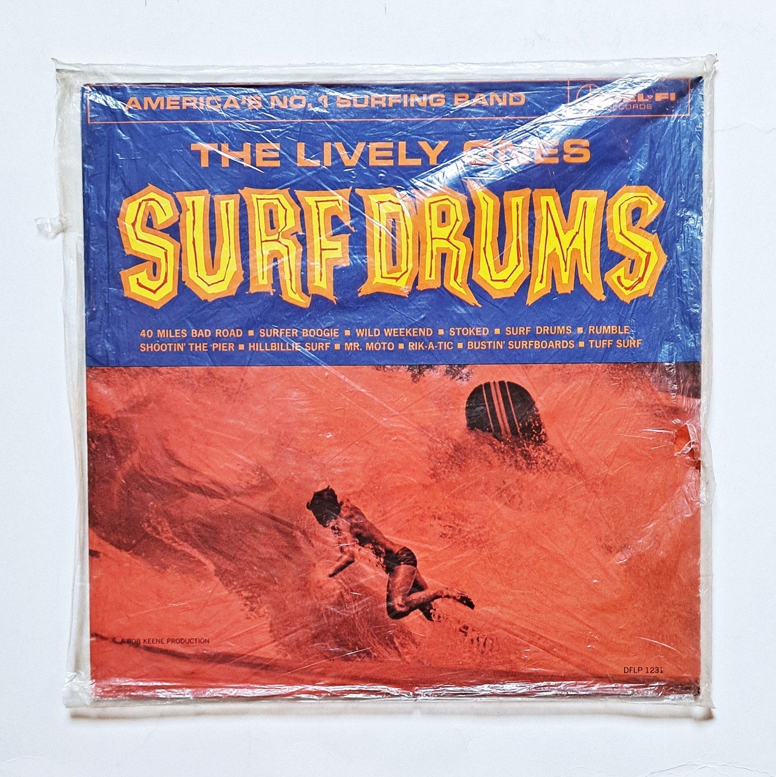 RARE-THE LIVELY ONES-SURF DRUM-1963-DEL-FI DFLP-1231-MONO-TESTED-EX- VINYL- LP