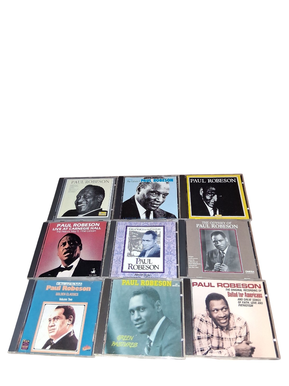 9 Vintage Various Paul Robeson Classic Cds. Green Pastures, The Odyssey, And  