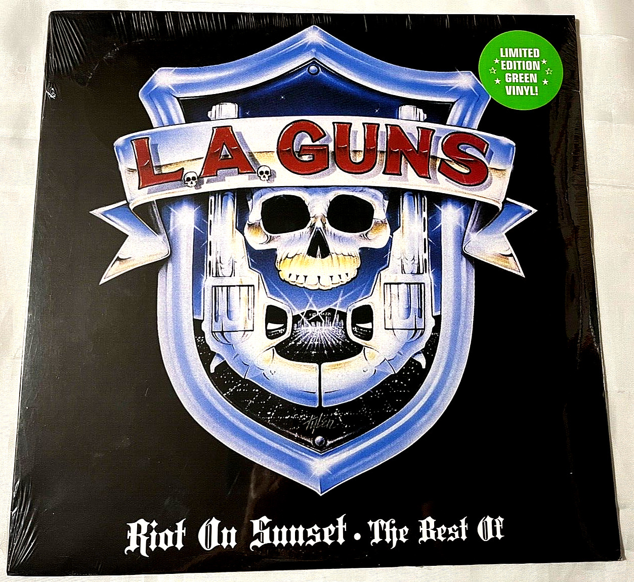 L.A. Guns Riot On Sunset The Best Of Ltd Edition GREEN Vinyl New Sealed Reissue