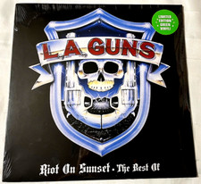 L.A. Guns Riot On Sunset The Best Of Ltd Edition GREEN Vinyl New Sealed Reissue picture