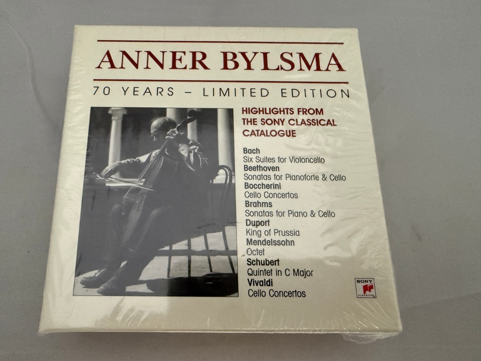 Anner Bylsma 70 Years Limited Edition 11 CD Box Set Sony Classical NEW SEALED
