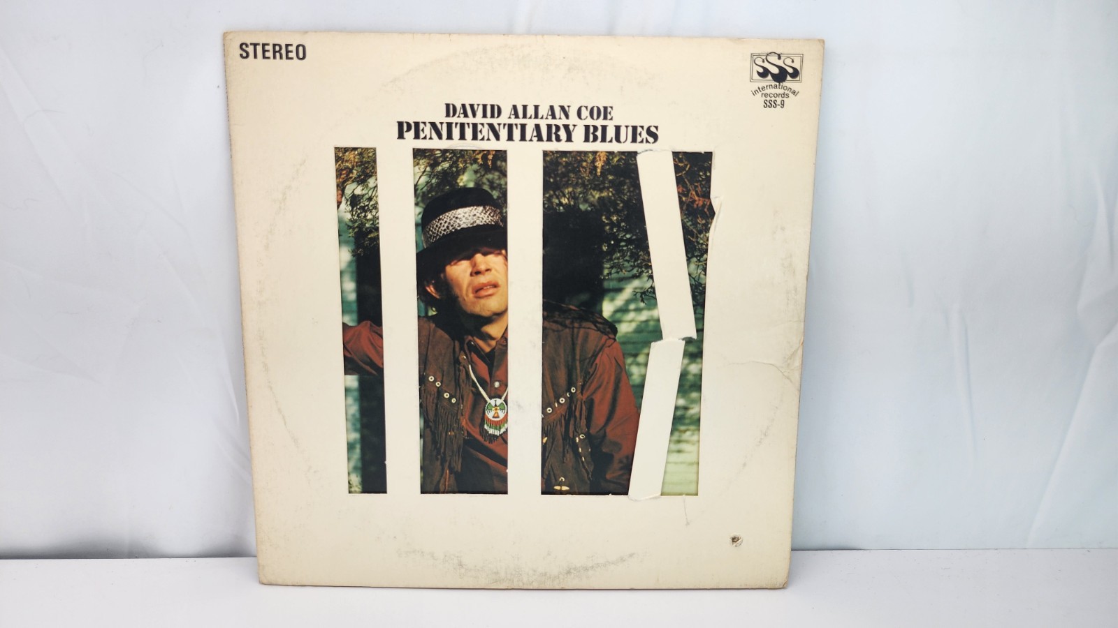 David Allan Coe Penitentiary Blues Vinyl Record LP SSS  VG+ 1969 1st Pressing