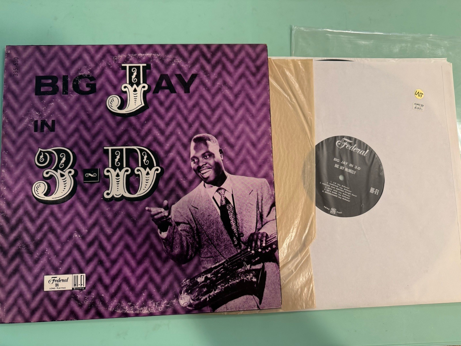 BIG JAY MCNEELY: 1956 Big Jay in 3-D.  FEDERAL 12\